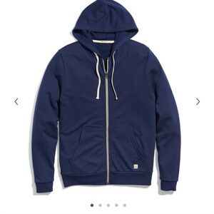 Marin Layer asphalt men’s full zip hoodie